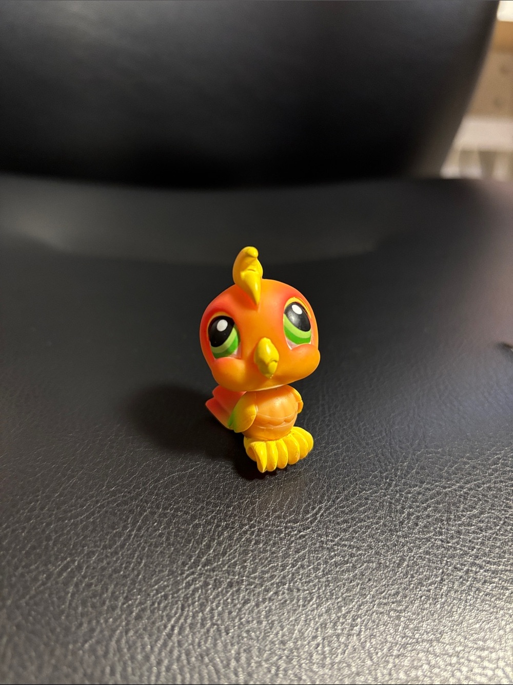Littlest Pet Shop LPS #120 Orange and Yellow Cockatoo